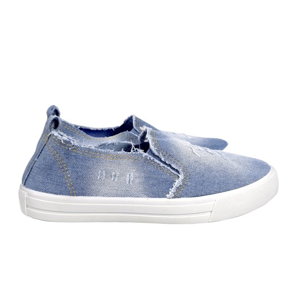 distressed slip on sneakers