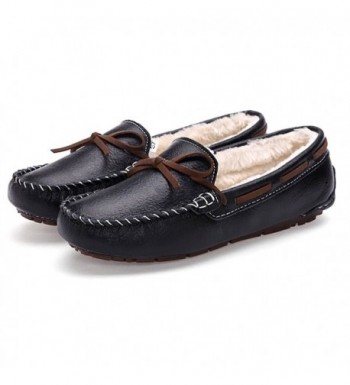 Meeshine Leather Bowknot Moccasins Driving