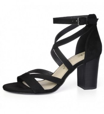 Allegra Womens Strappy Black Sandals
