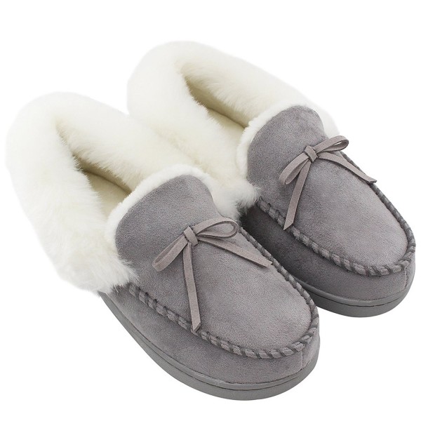 gray house slippers