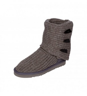 Kemi Women's Classic Knit Sasha Tall Toggle Winter Boot - Grey ...