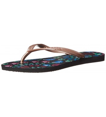 Havaianas Womens Slim Pedras Black