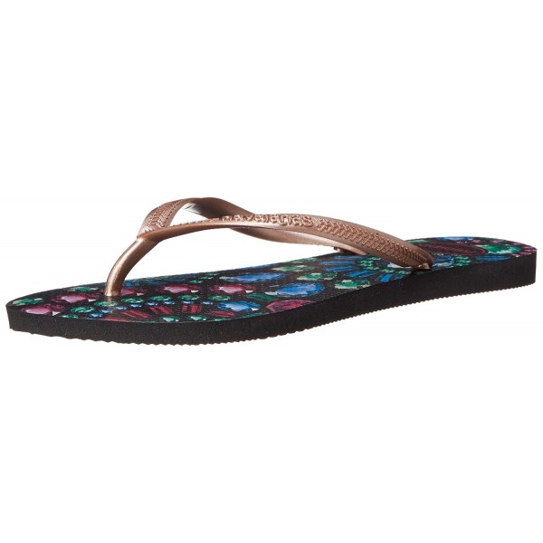 Women's Slim Pedras Flip-Flop - Black - CD11YV5LAHX