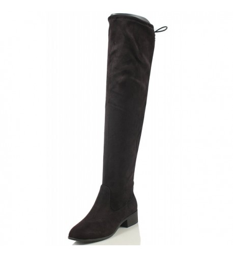 black boots tie in back