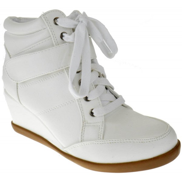 Peggy Womens Wedge Sneaker White