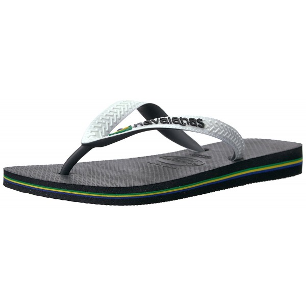 Women's Brazil Mix Sandal Flip Flop - Black/White - CR12MZIBQJO