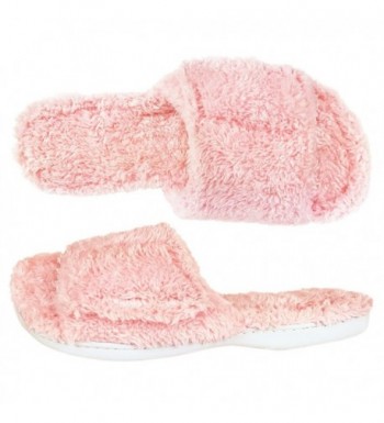 Dearfoams Fuzzy Terry Slide Slippers