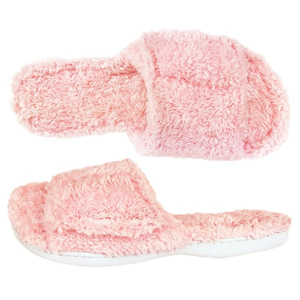 Dearfoams Fuzzy Terry Slide Slippers