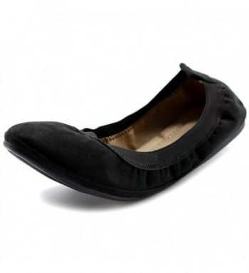 Ollio Womens Suede Comfort Ballet