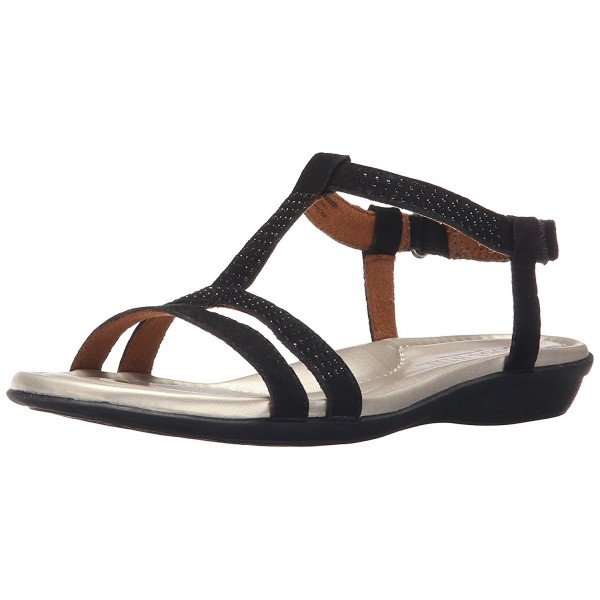 Rockport Women's Julie-CH Flat Sandal - Black - CO122U91CEN