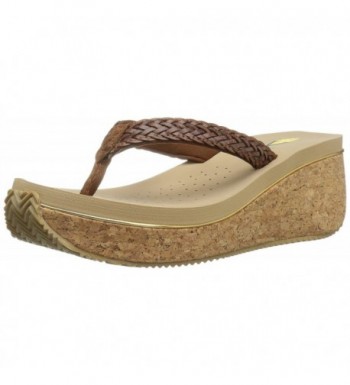 Volatile Womens Wedge Sandal Brown