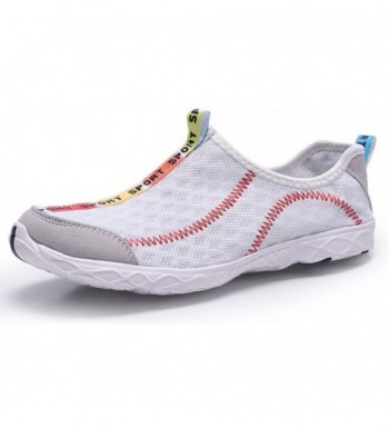 Quafort Womens Water Shoes White