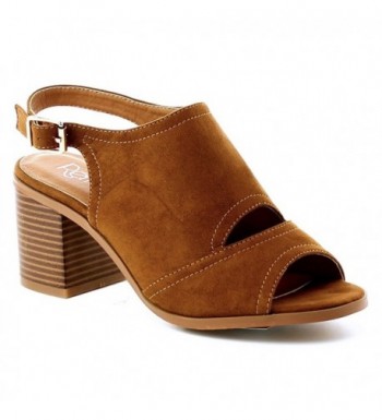 Womens Chunky Stacked Bootie Sandals