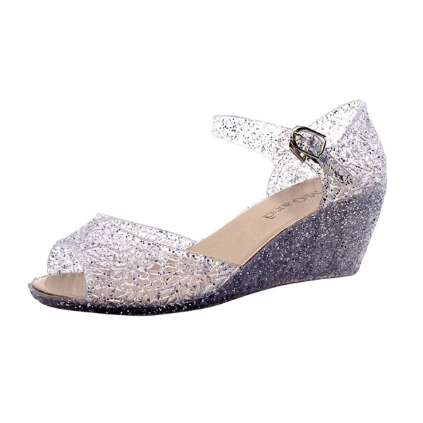 OMGard Womens Sandals Glitter Platform