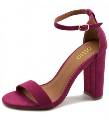 Ollio Womens Simple Chunky Sandals