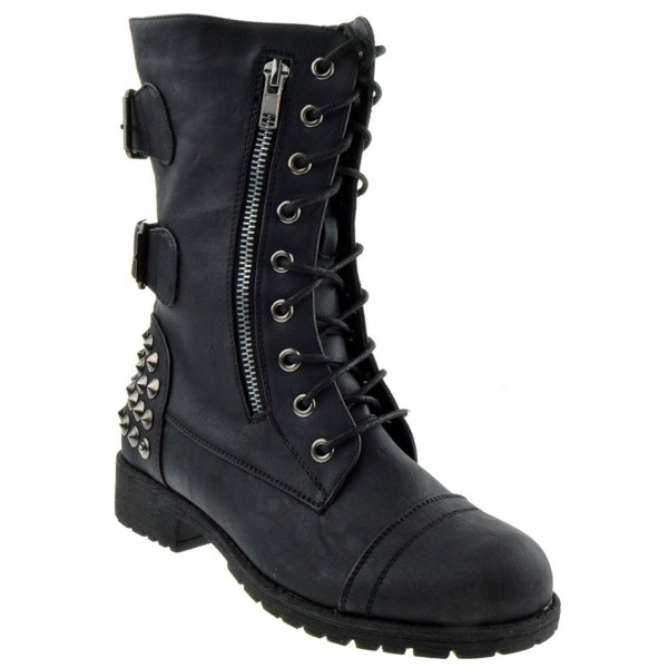 Rider Womens Military Studded Combat