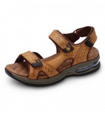 Camel Footbed Sandals Leather Slippers