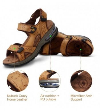 sandals with leather footbed