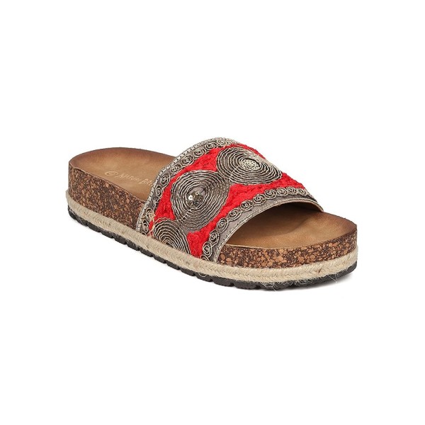 Nature Breeze Embroidered Footbed Sandal