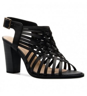 OLIVIA Womens Strappy Woven Sandals