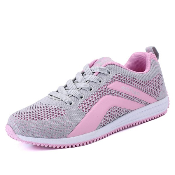 Women's Knit Mesh Breathable Sneakers Lightweight Athletic Walking Golf ...