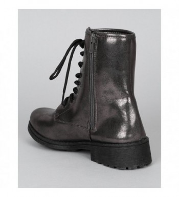 pewter combat boots