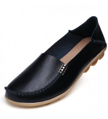 Meeshine Leather Moccasins Driving Loafers