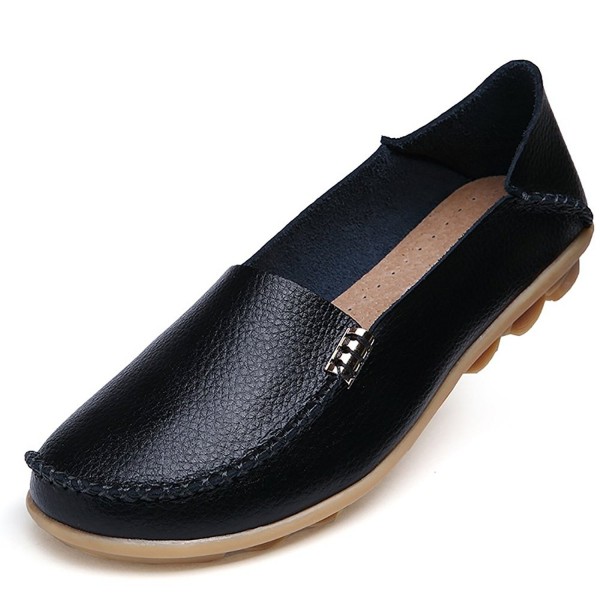 Meeshine Leather Moccasins Driving Loafers