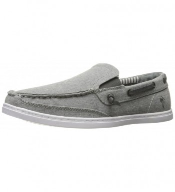 mens gray boat shoes