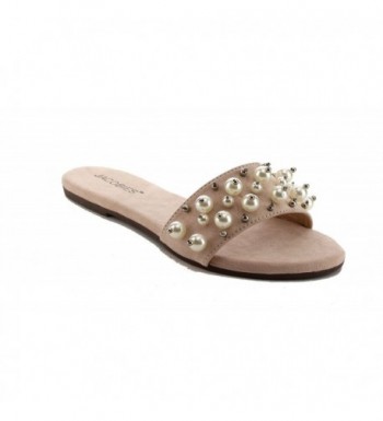 Jacobies Womens Slip Pearl Sandal