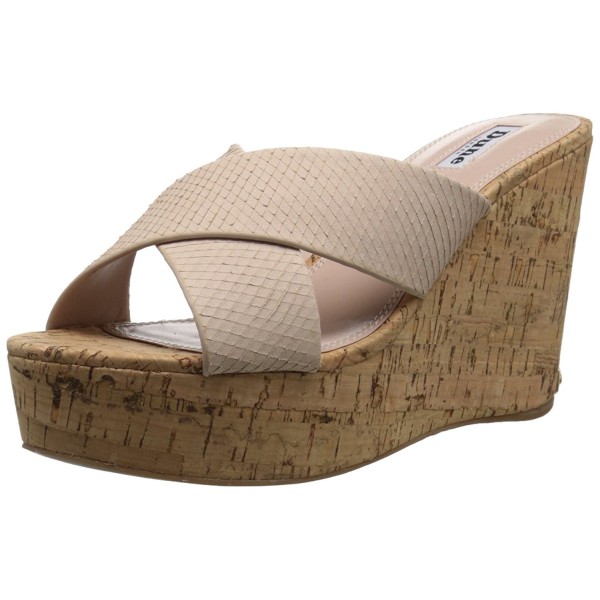 nude wedge slides