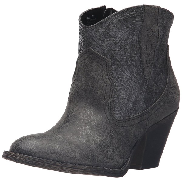 Jellypop Womens Western Charcoal Metallic