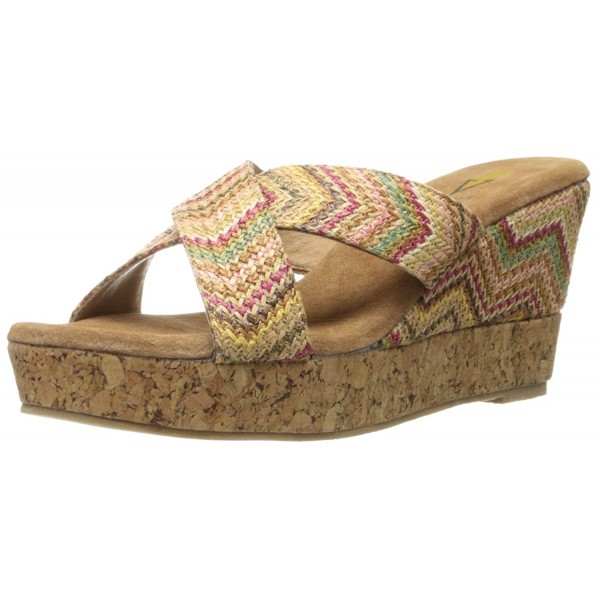 Volatile Womens Wedge Sandal Multi