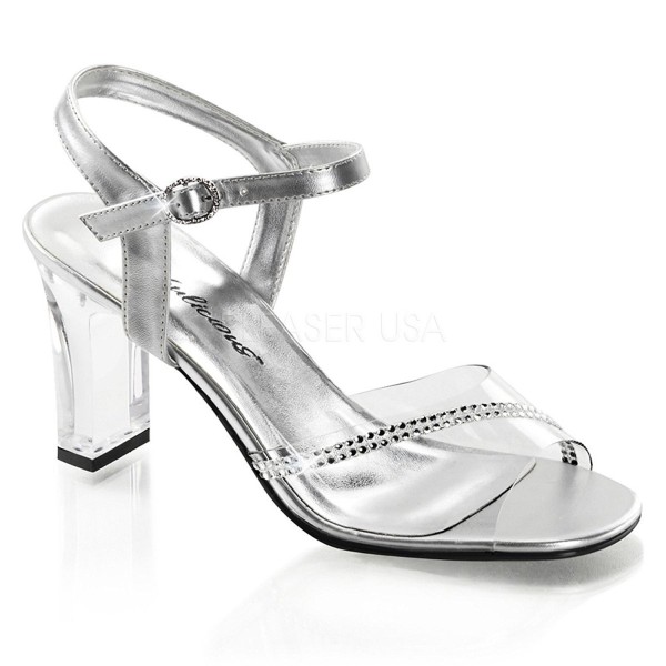 Fabulicious Womens Romance Clear Sandals