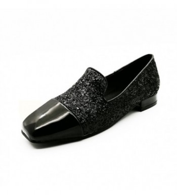 Minisusu Sparkle Comfort Square Toe Loafers