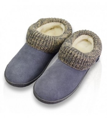 VLLY Womens Genuine Cowhide Slippers