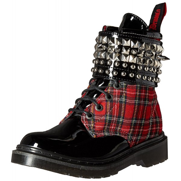 Demonia Womens Riv106 Plaid Patent