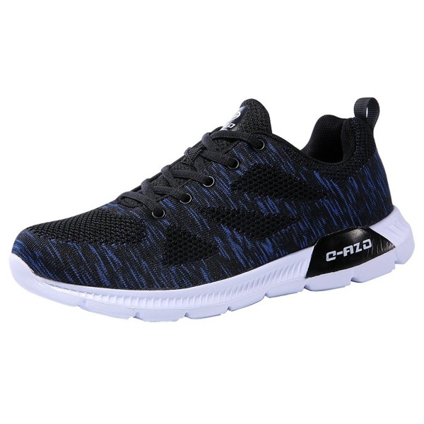 Men's Light Weight Sports Shoes Knit Mesh Running Walking Breathable ...