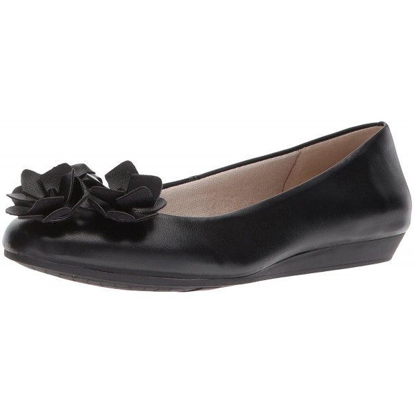 LifeStride Womens Patina Ballet Black