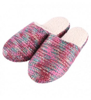 Forfoot Womens Sweater Slippers Multi colors