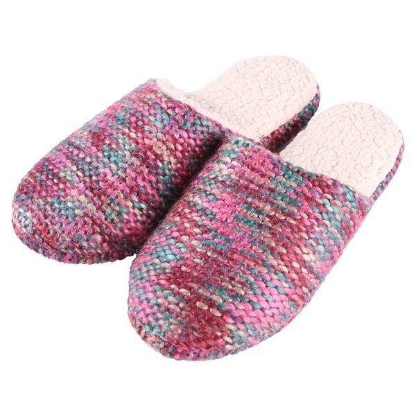 Forfoot Womens Sweater Slippers Multi colors