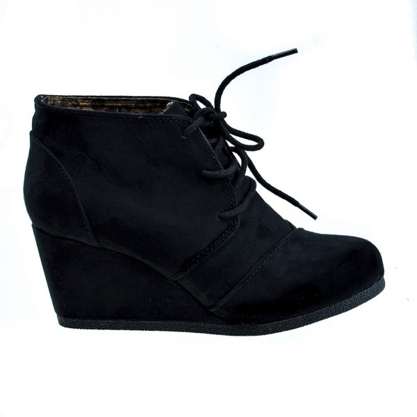 Lace up Oxford Ankle Bootie - Blackimsu - CD12O4UTSZA