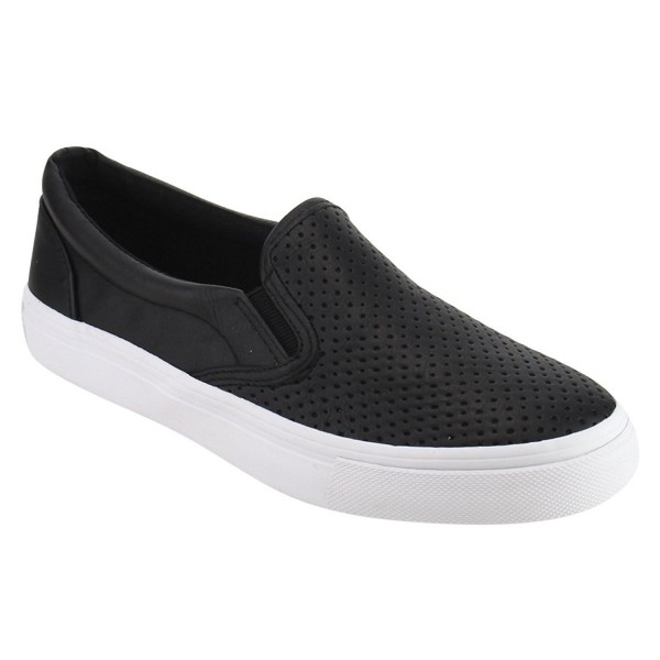 Shoes Women's Tracer Slip On White Sole Shoes - Black Pu - CX182SARAOI