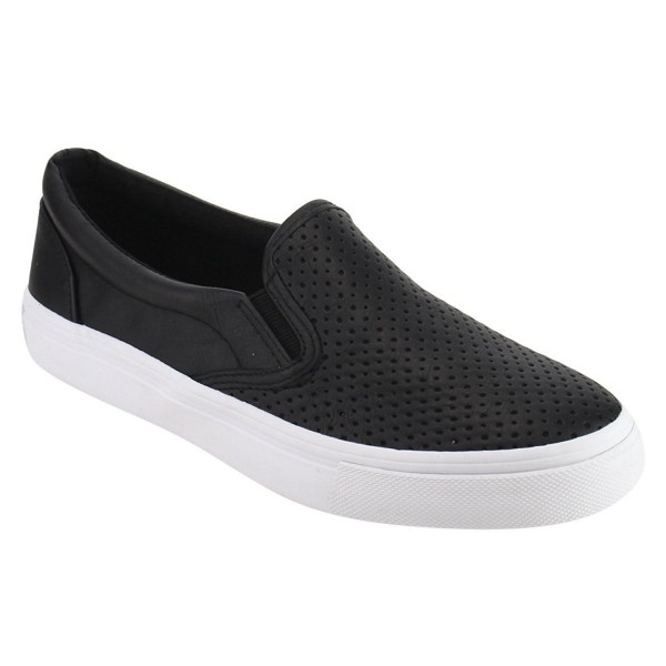 black slip on white sole