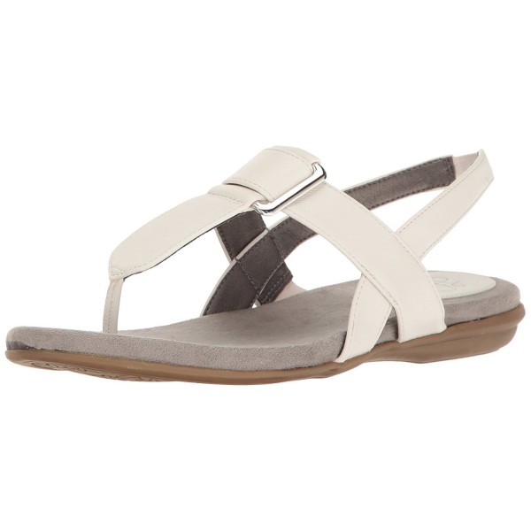 Women's Brooke Flat Sandal - White Sand - CC12MHOHPHT