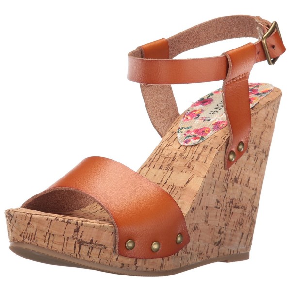 Groove Womens Adriana Sandal Cognac