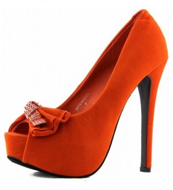 Womens Fashion Akki 1 Orange Platform