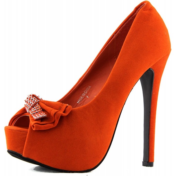 Womens Fashion Akki 1 Orange Platform