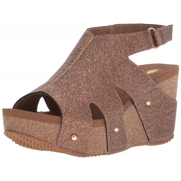 Volatile Womens Spindle Sandal Copper