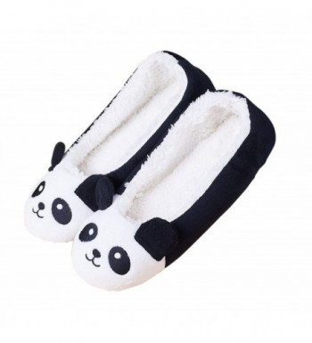 Womens Winter Fleece Cartoon Slippers